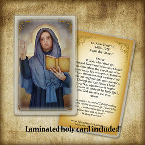 St. Rose Venerini Plaque & Holy Card Gift Set