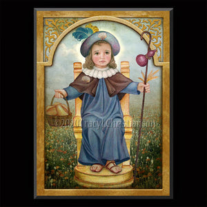 The Holy Child of Atocha (Santo Niño de Atocha) Plaque & Holy Card Gift Set