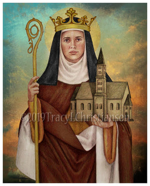 St. Hilda of Whitby Print