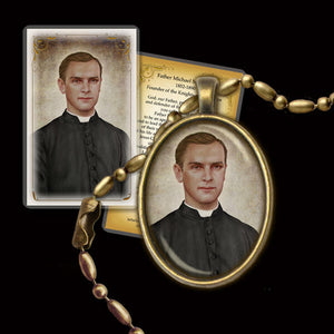 Bl. Fr. Michael McGivney Pendant & Holy Card Gift Set