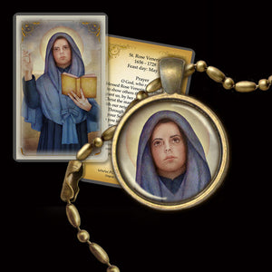 St. Rose Venerini Pendant & Holy Card Gift Set