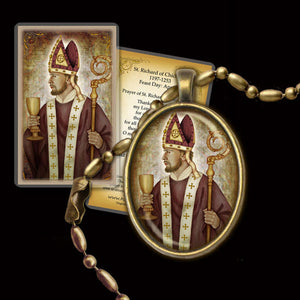 St. Richard of Chichester Pendant & Holy Card Gift Set