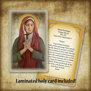 St. Penelope Plaque & Holy Card Gift Set