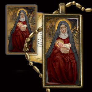 Madonna and Child (D) Pendant & Holy Card Gift Set