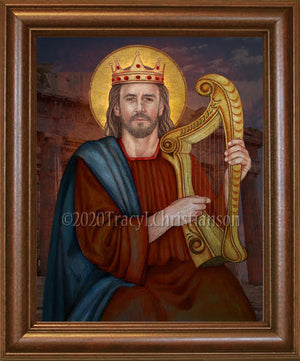 St. King David Framed