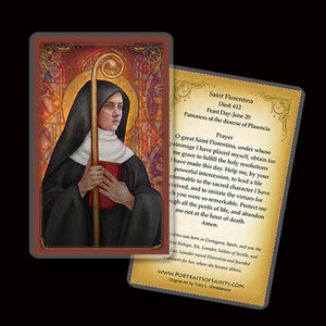 St. Florentina Holy Card