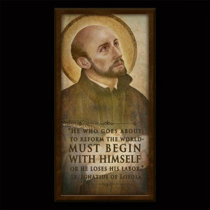 St. Ignatius of Loyola Inspirational Plaque