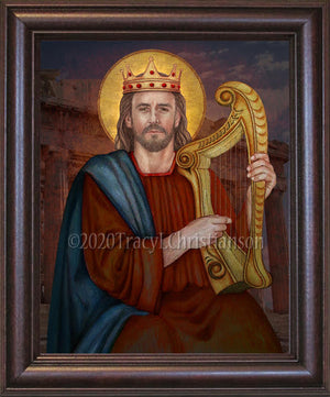 St. King David Framed