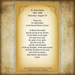 St. John Eudes Holy Card