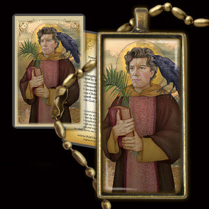 St. Vincent of Saragossa Pendant & Holy Card Gift Set