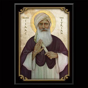 St. Isaac the Syrian Plaque & Holy Card Gift Set