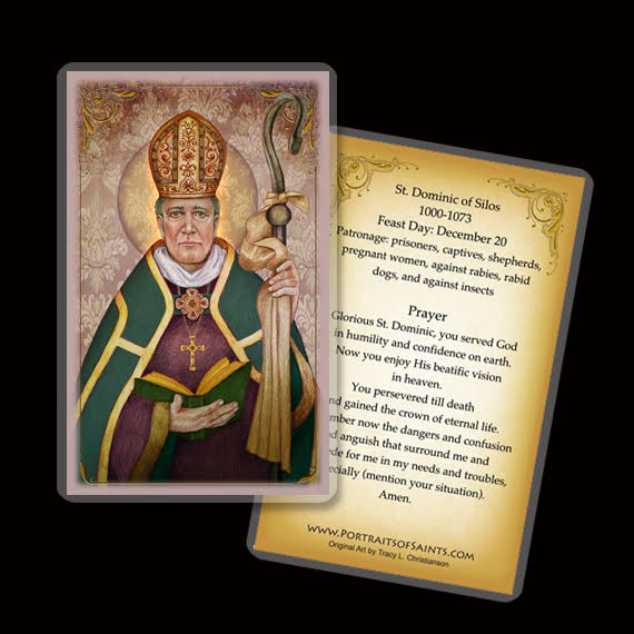 St. Dominic of Silos Holy Card - Portraits of Saints