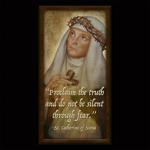 St. Catherine of Siena Inspirational Plaque