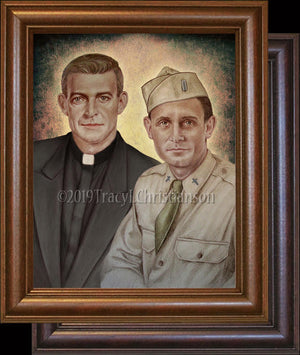 Venerable Fr. Emil Kapaun and Fr. Vincent Capodanno Framed
