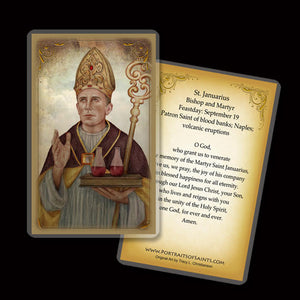 St. Januarius Holy Card