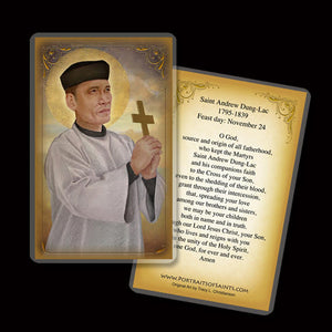 St. Andrew Dung-Lac Holy Card