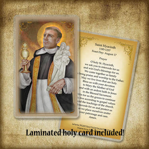 St. Hyacinth Plaque & Holy Card Gift Set