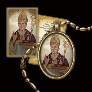 St. Januarius Pendant & Holy Card Gift Set
