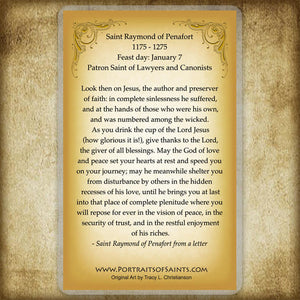 St. Raymond of Penafort Holy Card