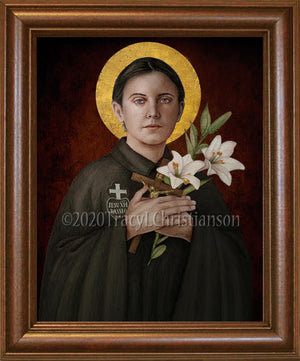St. Gemma Galgani (B) Framed