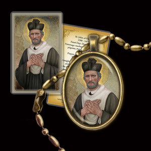 St. John of Kanty Pendant & Holy Card Gift Set