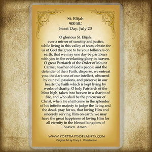 St. Elijah Holy Card
