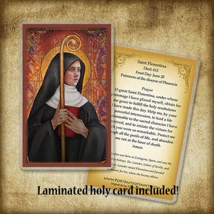St. Florentina Plaque & Holy Card Gift Set
