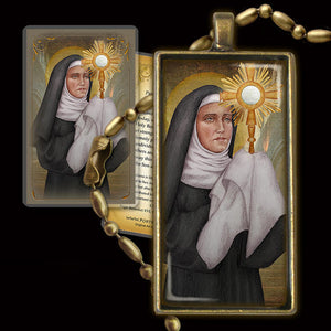 St. Juliana of Liege Pendant & Holy Card Gift Set