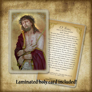 Ecce Homo Plaque & Holy Card Gift Set