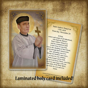 St. Andrew Dung-Lac Plaque & Holy Card Gift Set