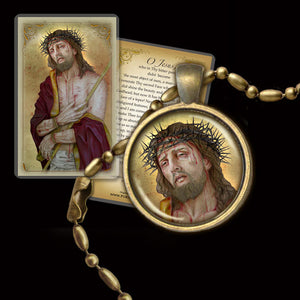 Ecce Homo Pendant & Holy Card Gift Set