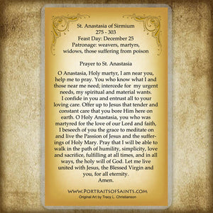 St. Anastasia Holy Card