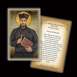 St. Anthony Mary Zaccaria Holy Card