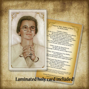 Marthe Robin Plaque & Holy Card Gift Set