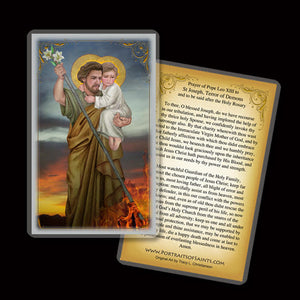 St. Joseph Terror of Demons Holy Card