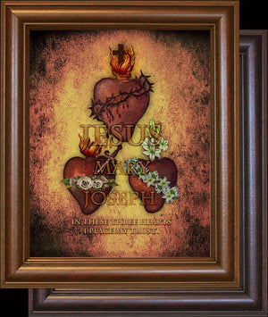 The Three Hearts Framed Art