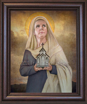 St. Gwen of Talgarth Framed Art