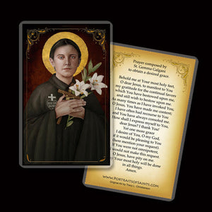 St. Gemma Galgani (B) Holy Card
