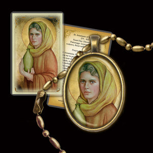 St. Anastasia Pendant & Holy Card Gift Set