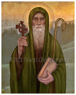 St. Finnian of Clonard Print