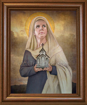 St. Gwen of Talgarth Framed Art