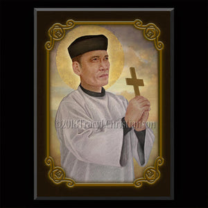 St. Andrew Dung-Lac Plaque & Holy Card Gift Set