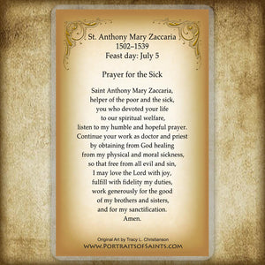 St. Anthony Mary Zaccaria Holy Card