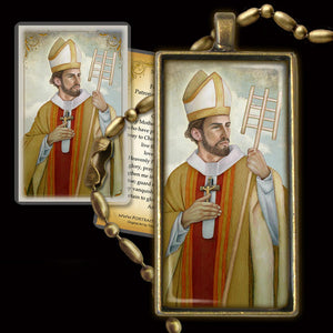 St. Arnold of Soissons Pendant & Holy Card Gift Set