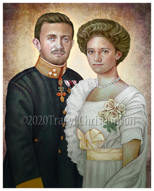 Bl. Karl of Austria and Zita of Austria Print