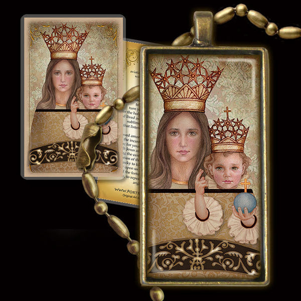 Our Lady of Loreto Pendant & Holy Card Gift Set - Portraits of Saints