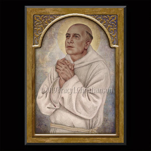 St. Bruno of Cologne Plaque & Holy Card Gift Set
