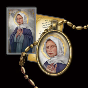 St. Pelagia the Penitent Pendant & Holy Card Gift Set