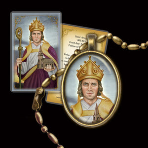 St. Ansgar Pendant & Holy Card Gift Set