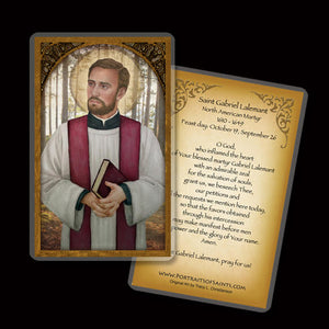 St. Gabriel Lalemant Holy Card